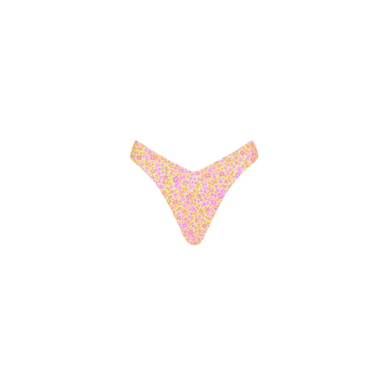Y Cheeky Bikini Bottom - Champagne Blossom sold by Kulani Kinis