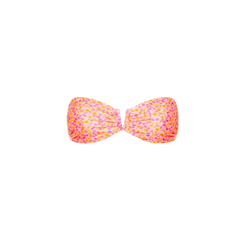 V Strapless Bandeau Bikini Top - Sherbet Shimmer sold by Kulani Kinis
