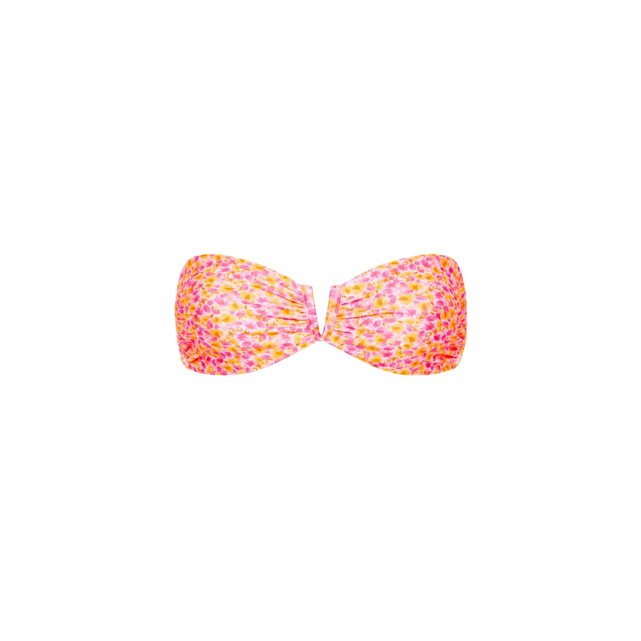 V Strapless Bandeau Bikini Top - Sherbet Shimmer sold by Kulani Kinis