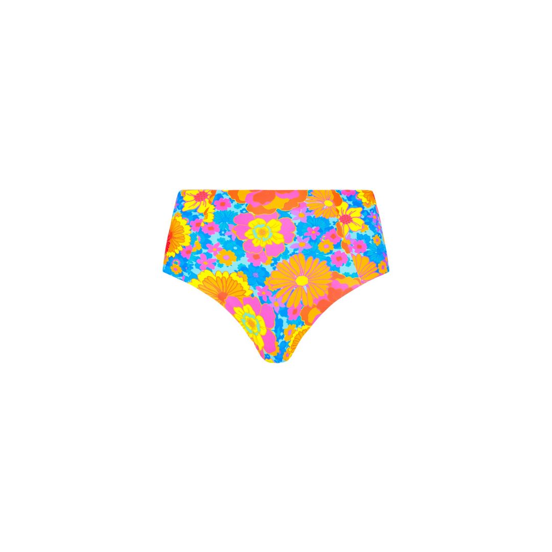 High Waist Panel Bikini Bottom - Sapphire Sun sold by Kulani Kinis