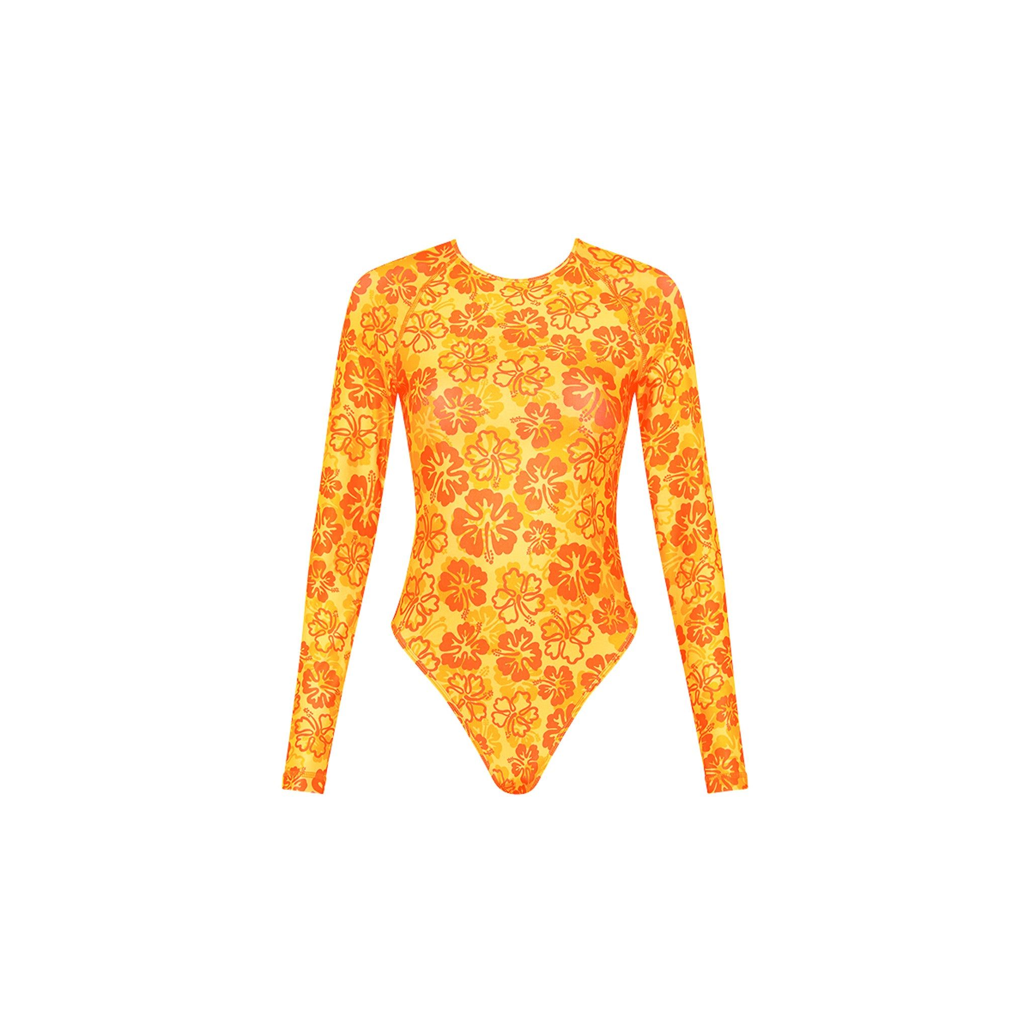 Long Sleeve Surf Suit - Tangerine Dreams sold by Kulani Kinis