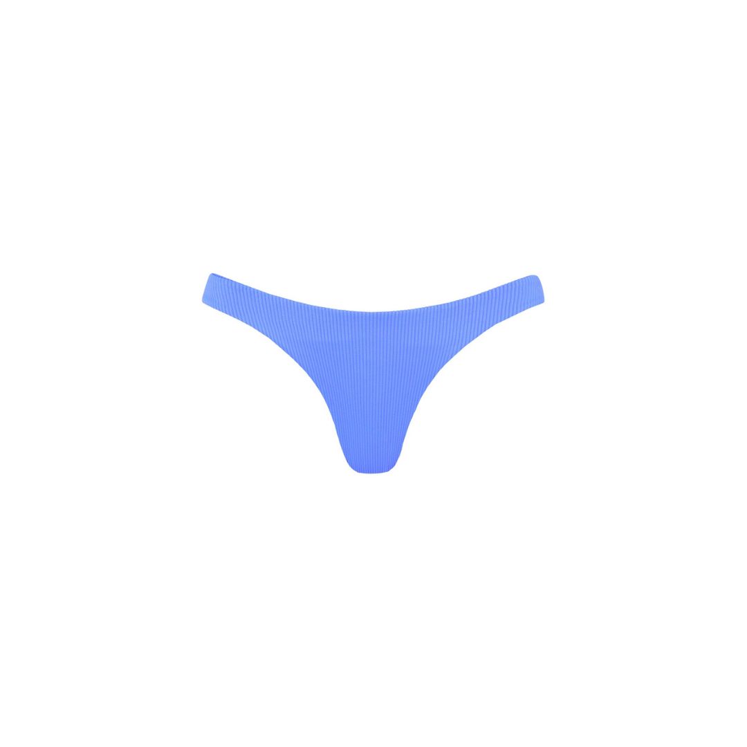 Minimal Cheeky Bikini Bottom - Breezy Blue Ribbed sold by Kulani Kinis