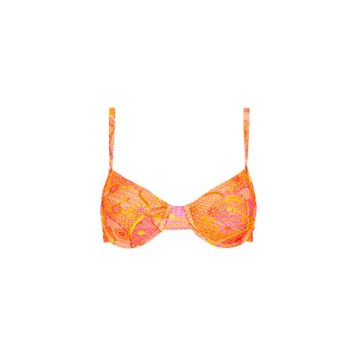 Ditzy Underwire Bra Bikini Top - Citrus Sunrise sold by Kulani Kinis