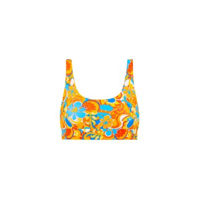 Active Cross Back Crop Top - Mango Magic sold by Kulani Kinis