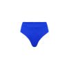 High Hip Cheeky Bikini Bottom - Ocean Blue Ribbed sold by Kulani Kinis