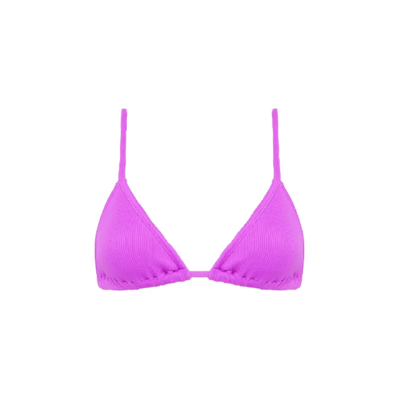 Bralette Bikini Top - Electric Violet Ribbed sold by Kulani Kinis