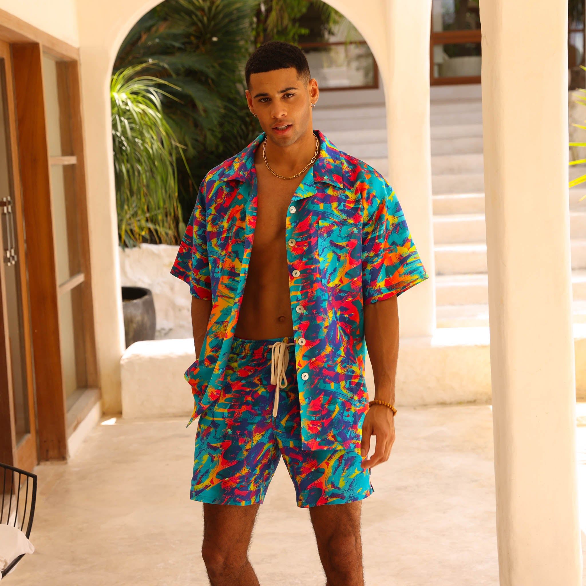 Oversized Linen Shirt - Moon Lagoon sold by Kulani Kinis product image thumbnail 5