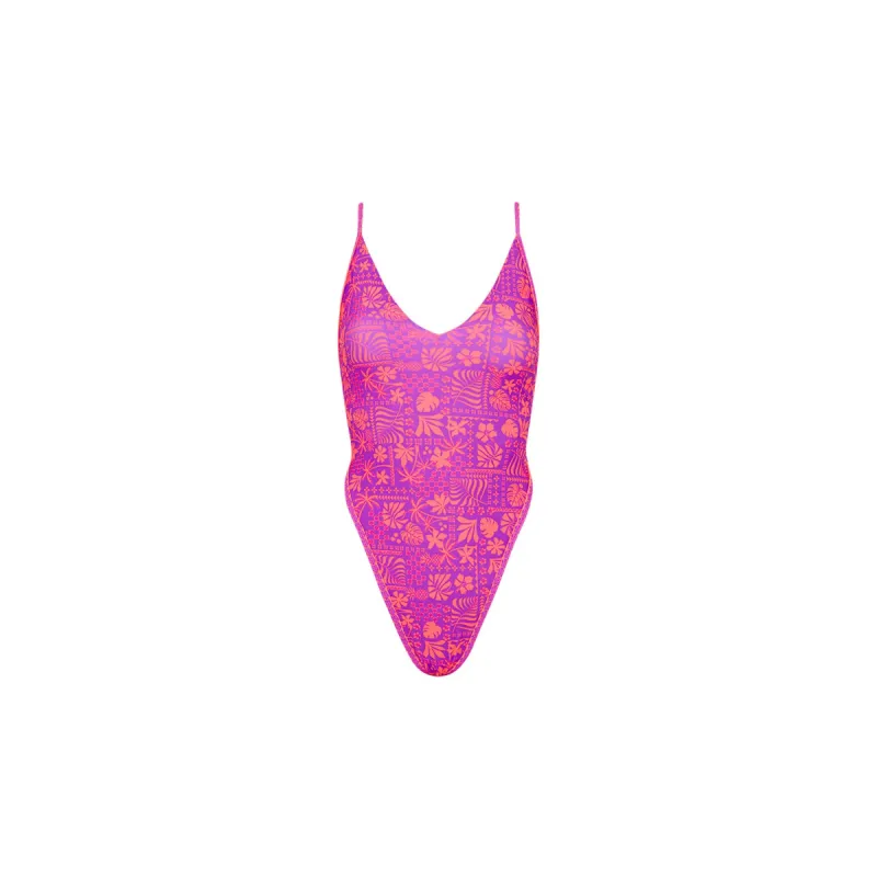 Plunge Cross Back One Piece - La Isla sold by Kulani Kinis