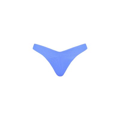 Y Cheeky Bikini Bottom - Breezy Blue Ribbed sold by Kulani Kinis