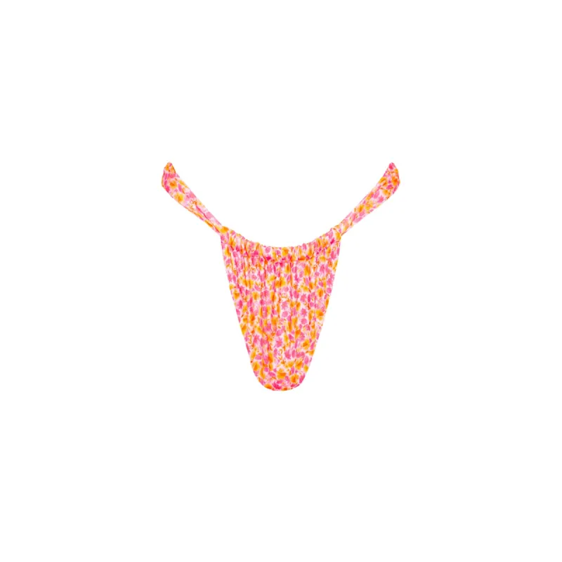 Ruched Thong Bikini Bottom - Sherbet Shimmer sold by Kulani Kinis