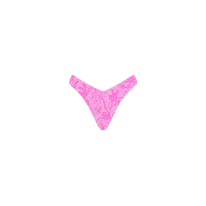 Y Cheeky Bikini Bottom - Fuchsia Fever sold by Kulani Kinis