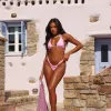 Halter Bralette Bikini Top - Strawberry Milkshake sold by Kulani Kinis