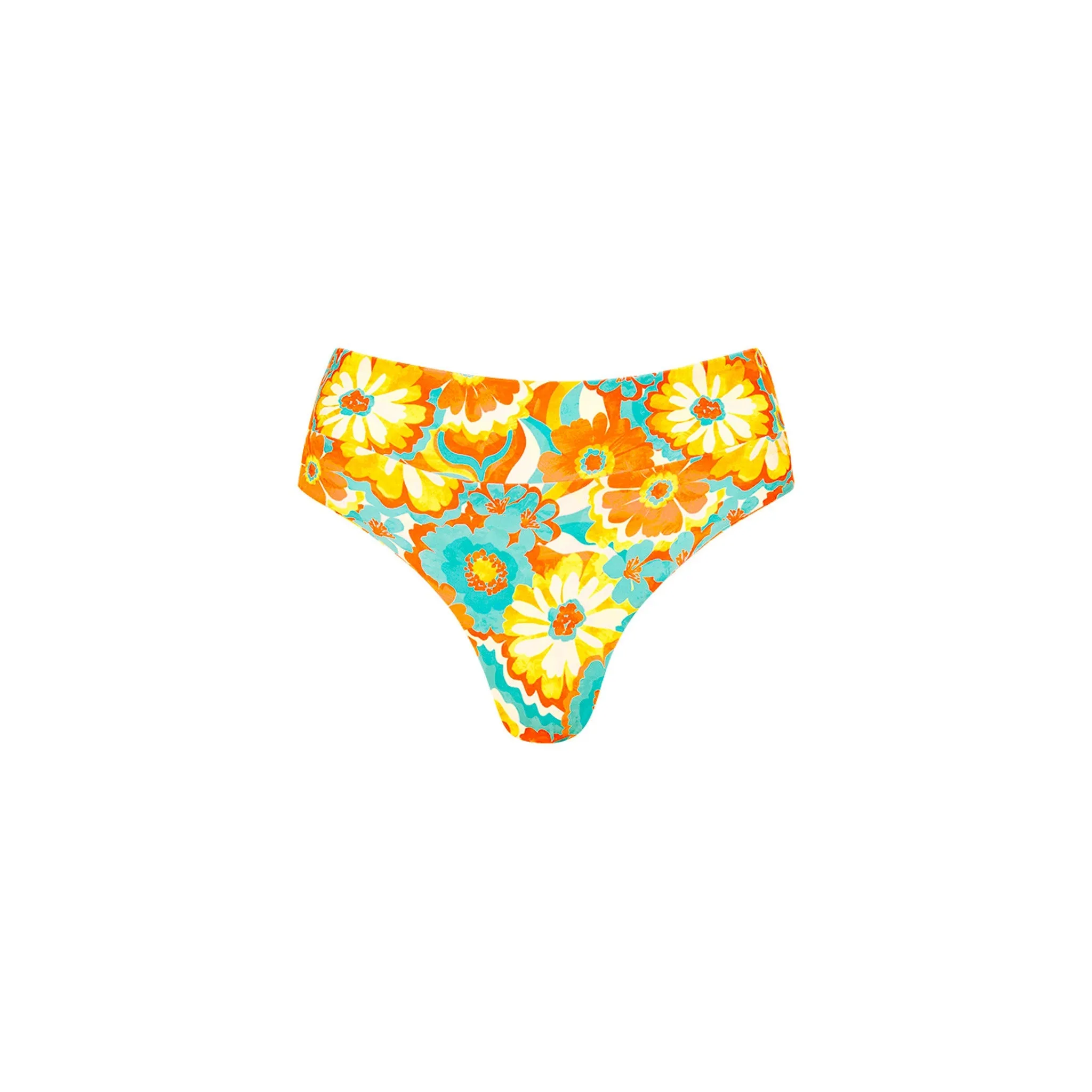 High Waist Cheeky Bikini Bottom - Miami Moon sold by Kulani Kinis