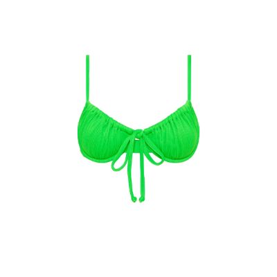 Ruched Underwire Bra Bikini Top - Peppermint Ribbed sold by Kulani Kinis