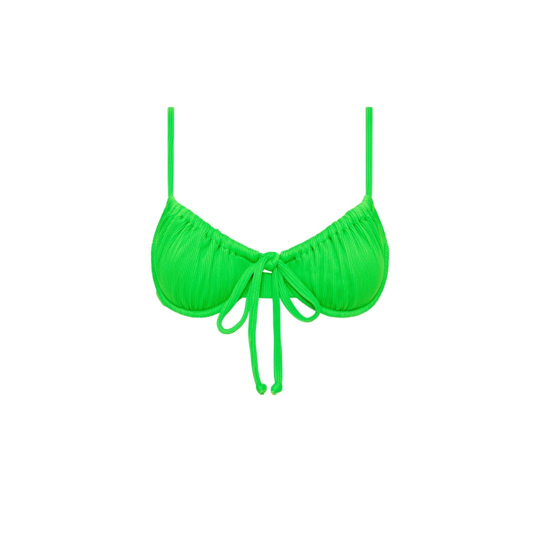 Ruched Underwire Bra Bikini Top - Peppermint Ribbed sold by Kulani Kinis