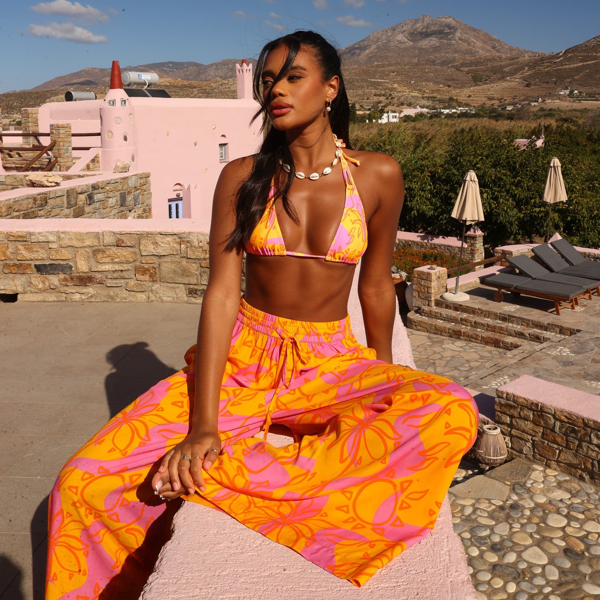 Palazzo Pants - Sangria Swirl sold by Kulani Kinis product image thumbnail 2