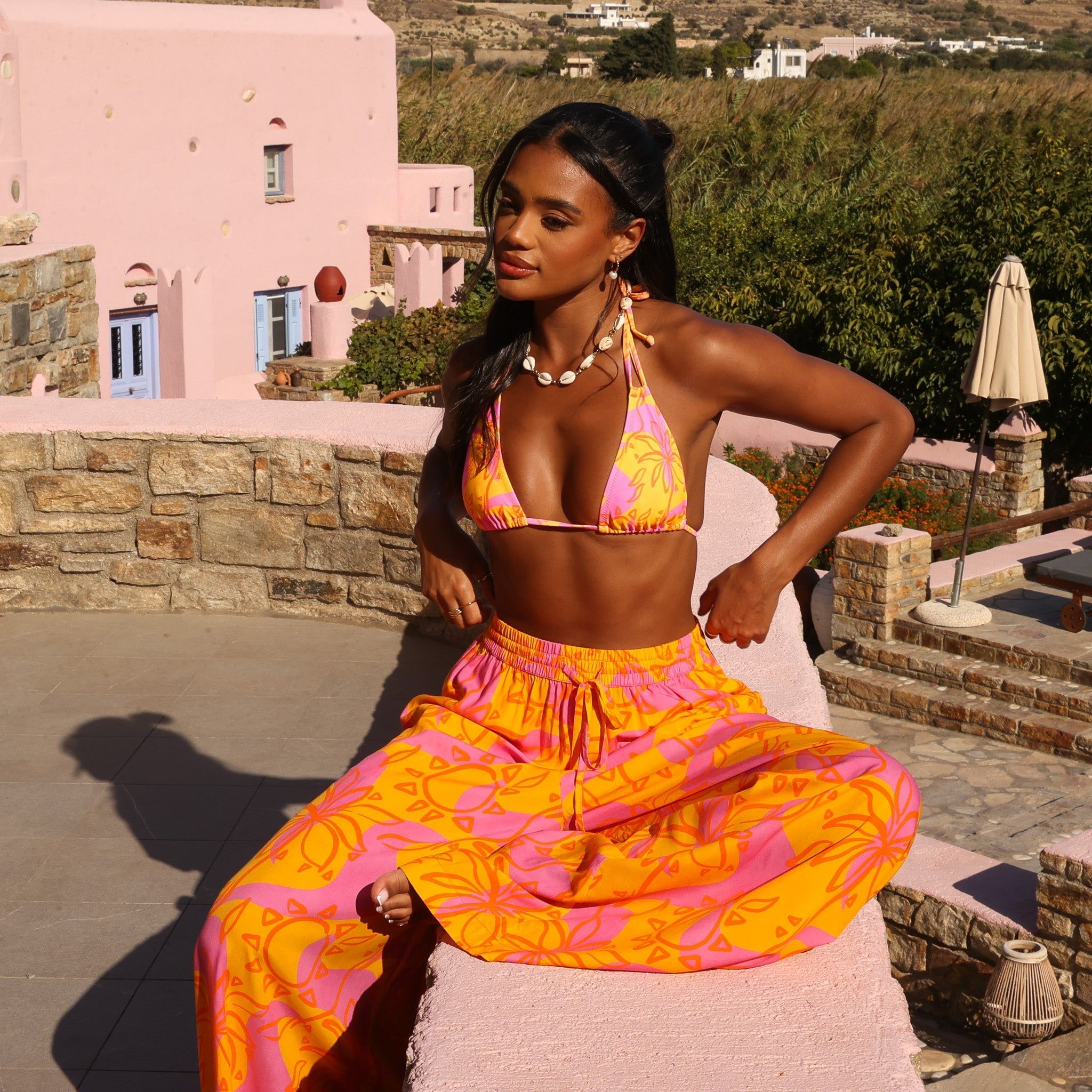 Palazzo Pants - Sangria Swirl sold by Kulani Kinis product image thumbnail 5