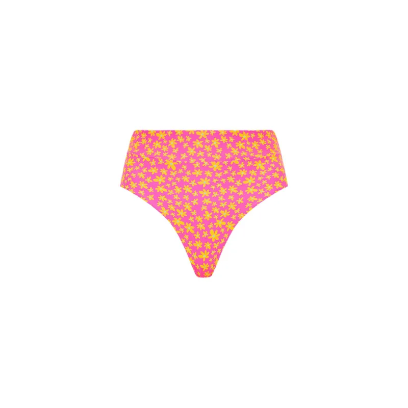 High Hip Cheeky Bikini Bottom - Berry Blush sold by Kulani Kinis