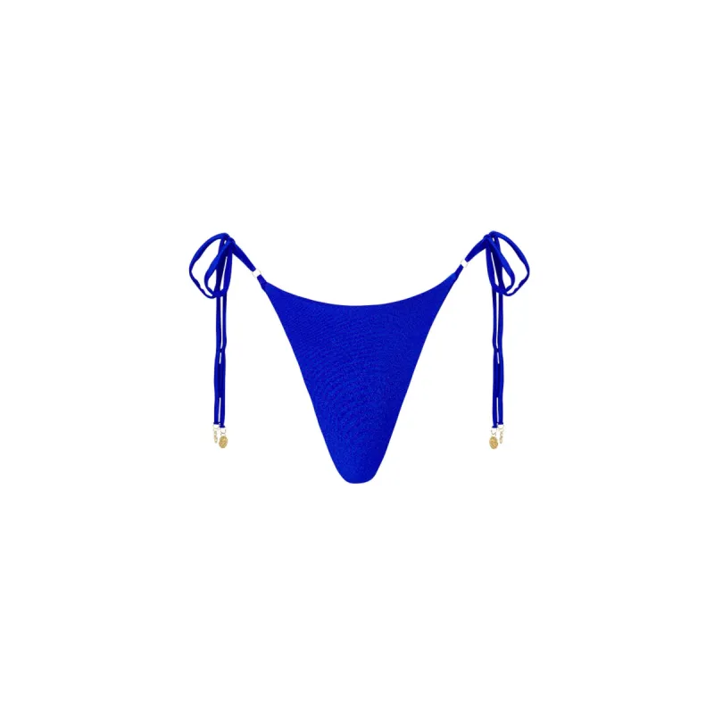 Thong Tie Side Bikini Bottom - Malibu Blue sold by Kulani Kinis