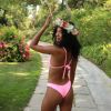 Cheeky V Bikini Bottom - Bubblegum Pink Ribbed sold by Kulani Kinis