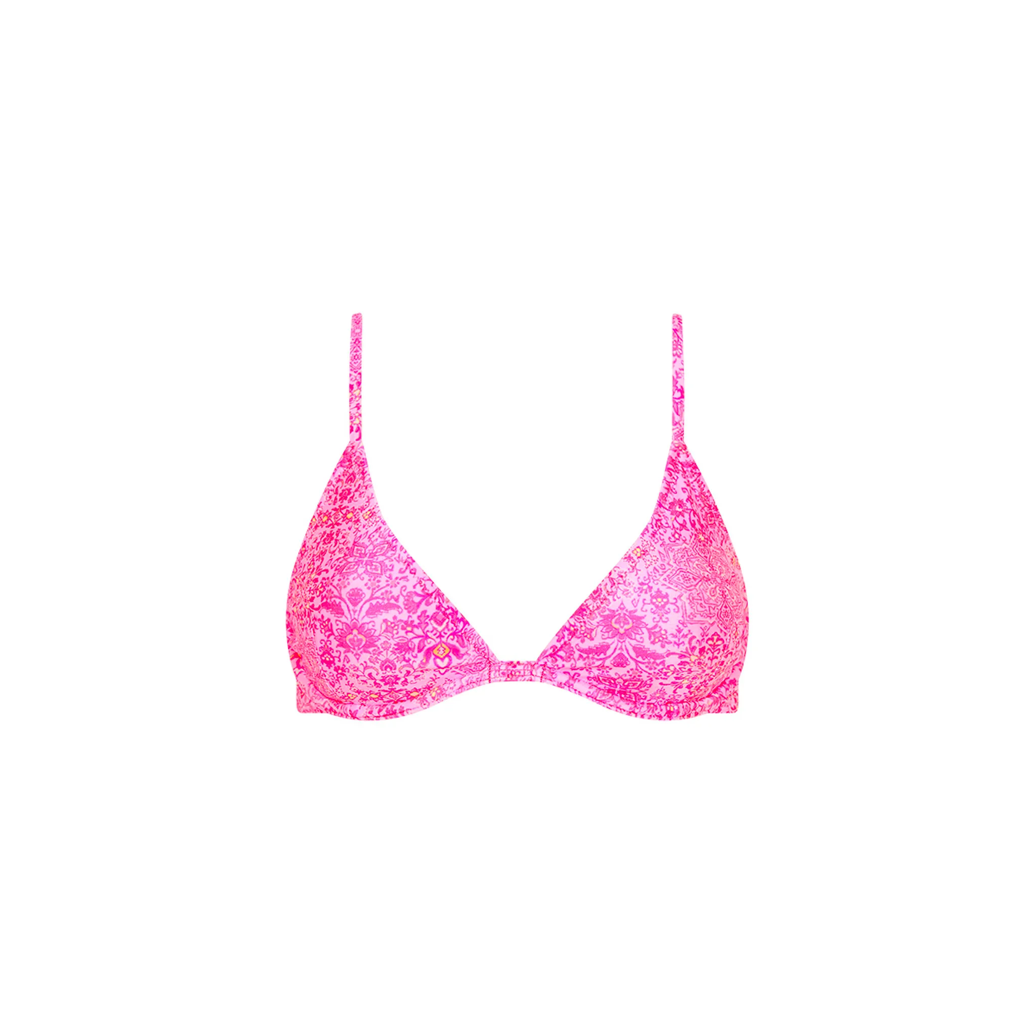 Underwire Triangle B-C Cup Bikini Top - Rose Quartz sold by Kulani Kinis