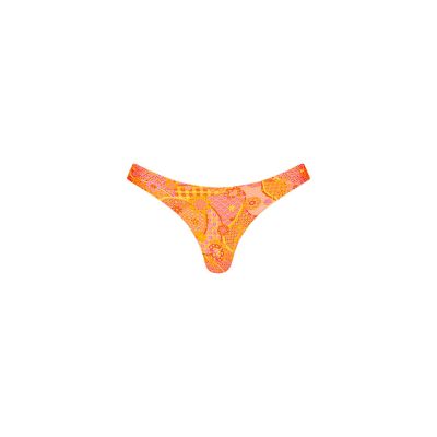 Minimal Full Coverage Bikini Bottom - Citrus Sunrise sold by Kulani Kinis