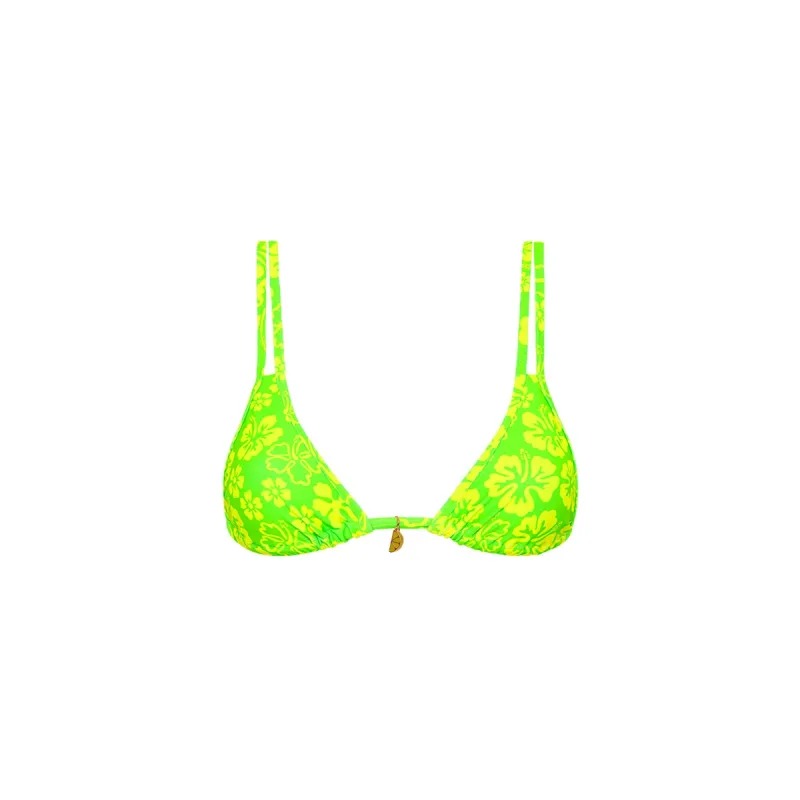 Twin Strap Bralette Bikini Top - Aloha Lime sold by Kulani Kinis
