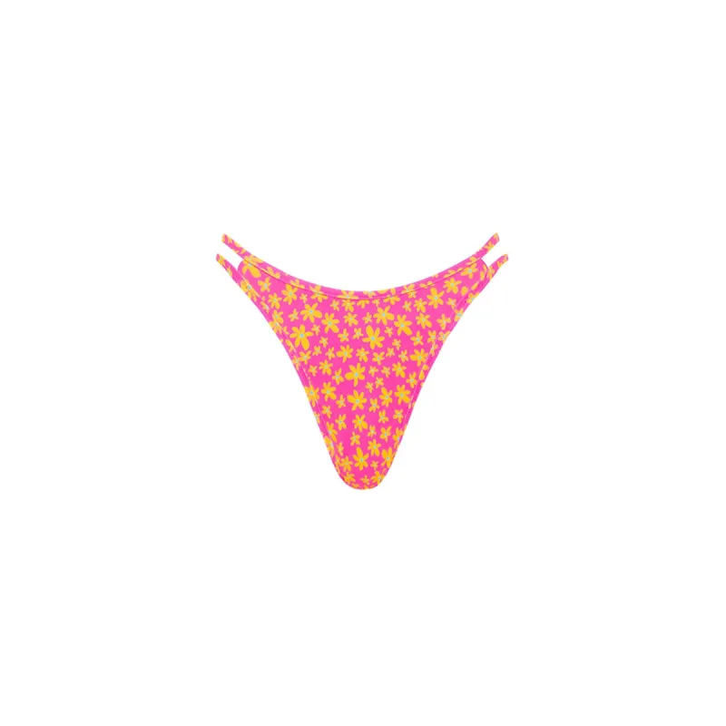 Twin Strap Cheeky Bikini Bottom - Berry Blush sold by Kulani Kinis