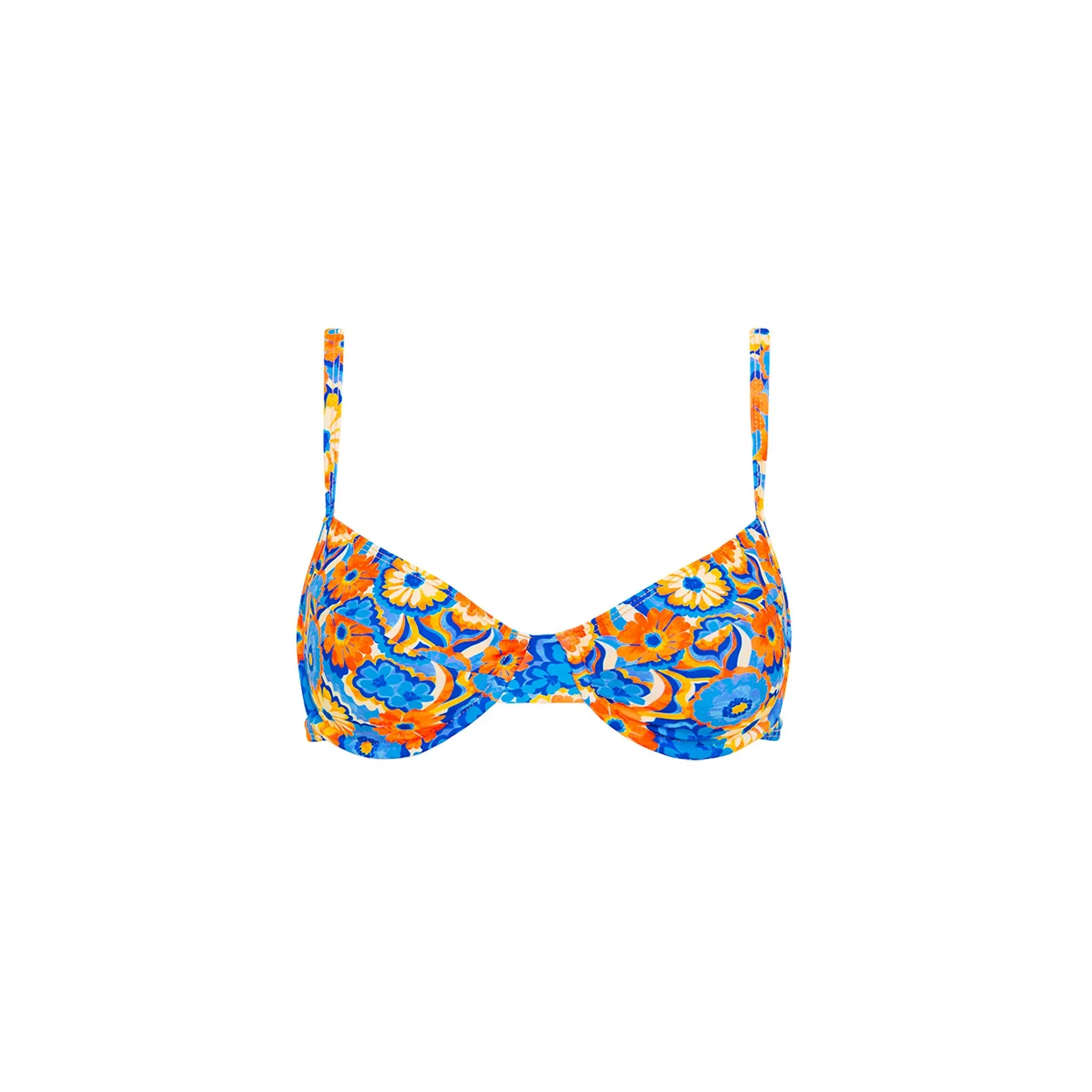 Ditzy Underwire Bra Bikini Top - Havana Heat sold by Kulani Kinis