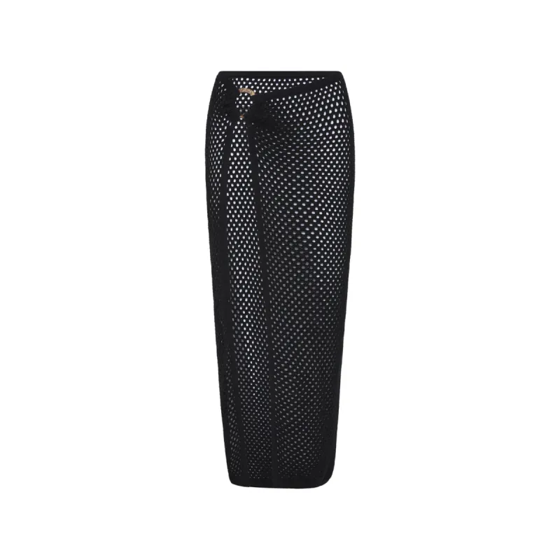Crochet Ring Maxi Skirt - Black sold by Kulani Kinis