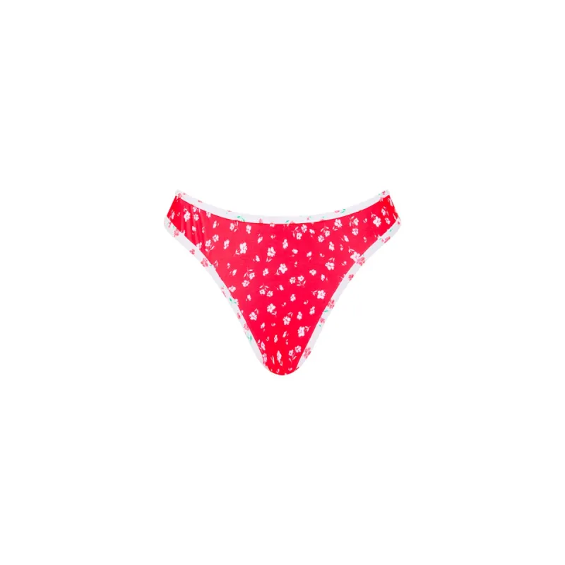 Modest Bind Full Coverage Bikini Bottom - Cherry Cove sold by Kulani Kinis