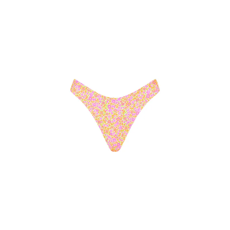 Brazilian Thong Bikini Bottom - Champagne Blossom sold by Kulani Kinis