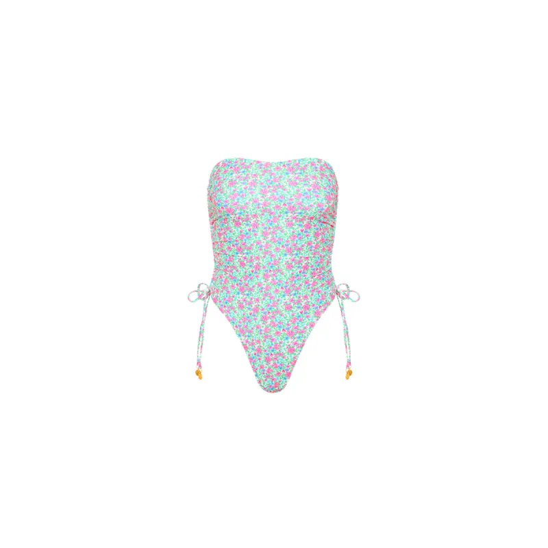 Ruched Bandeau One Piece - Sweet Pea (Preview) sold by Kulani Kinis