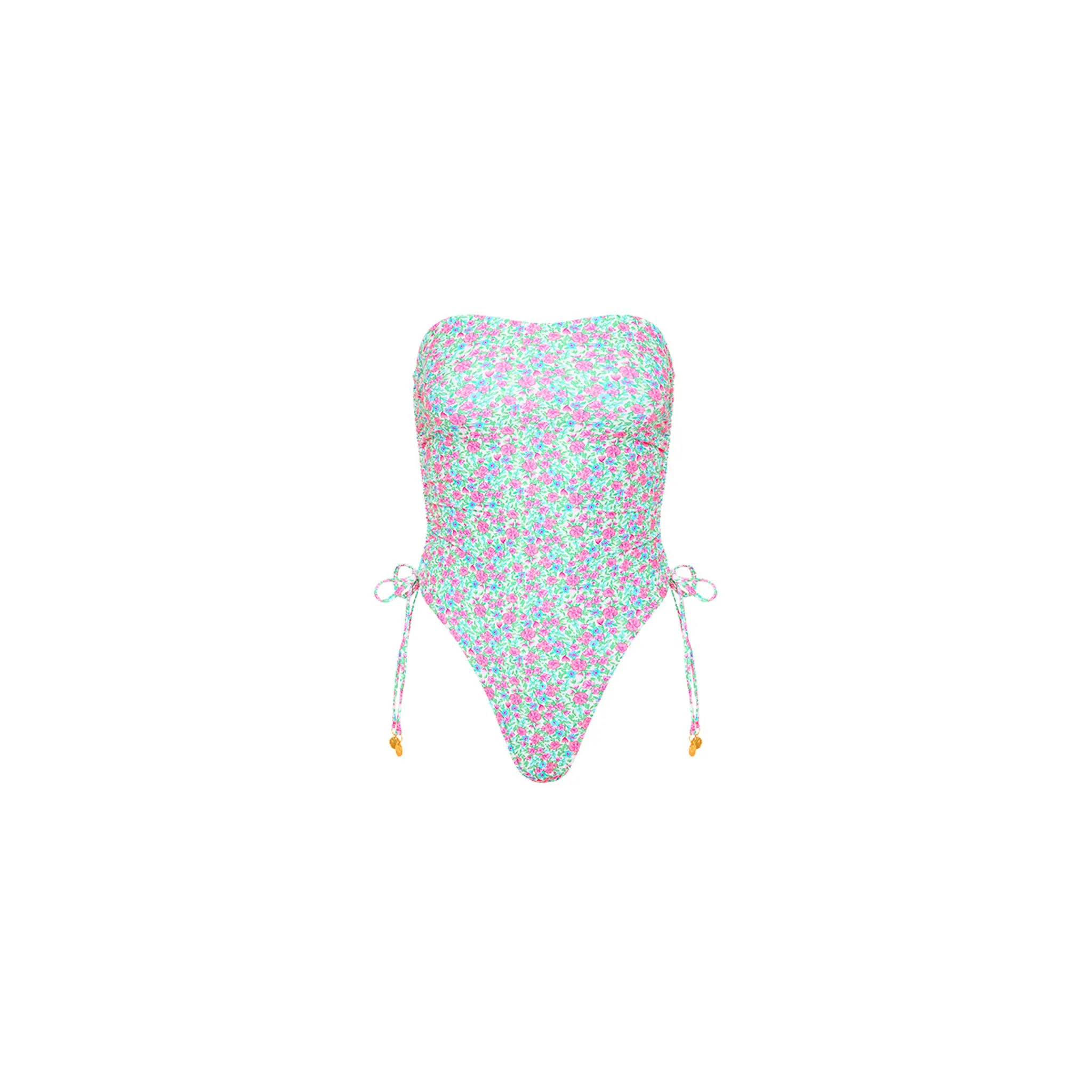 Ruched Bandeau One Piece - Sweet Pea (Preview) sold by Kulani Kinis