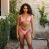 Thong Tie Side Bikini Bottom - Coral Crush sold by Kulani Kinis