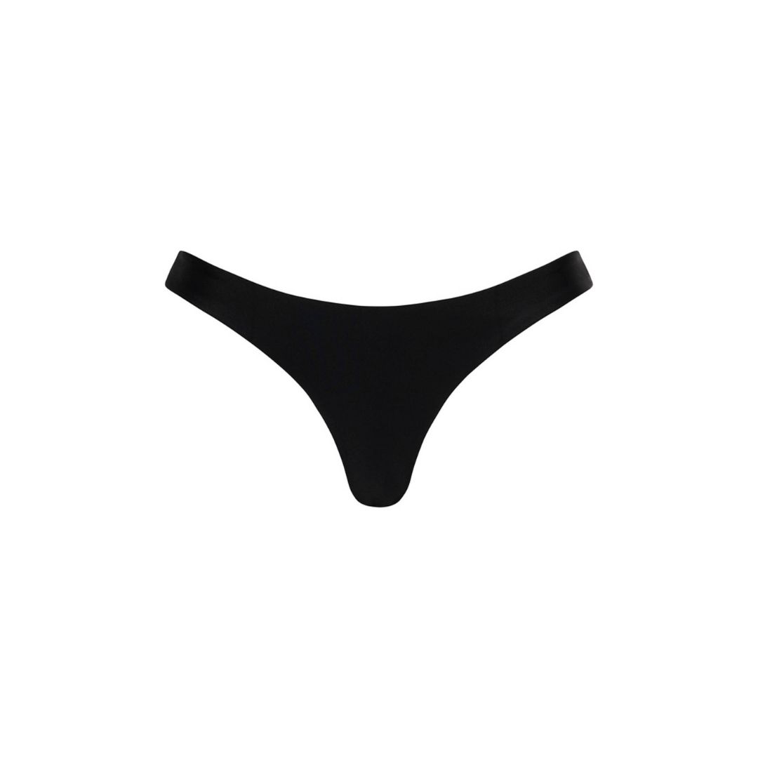 Minimal Cheeky Bikini Bottom - Pitch Black sold by Kulani Kinis