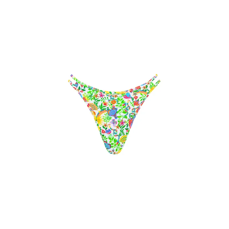 Twin Strap Cheeky Bikini Bottom - Desert Disco sold by Kulani Kinis