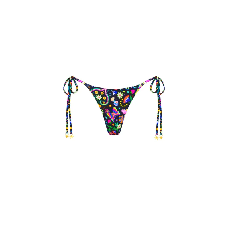 Thong Tie Side Bikini Bottom - Midnight Drive sold by Kulani Kinis