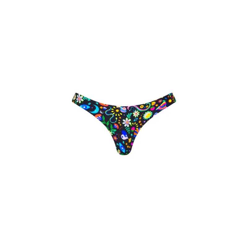 Minimal Full Coverage Bikini Bottom - Midnight Drive sold by Kulani Kinis