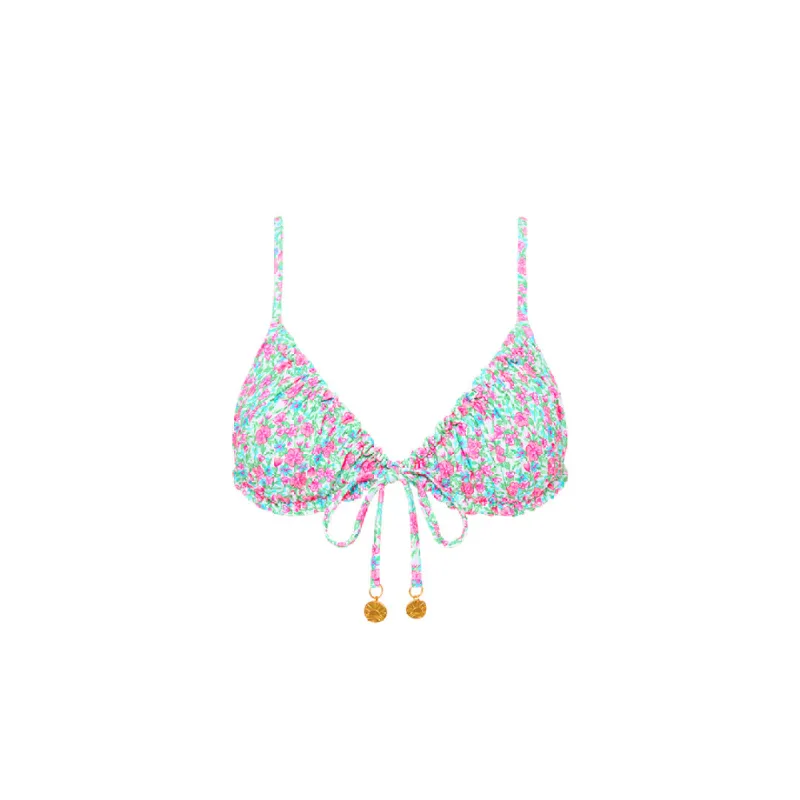 Ruched Bow Bralette Bikini Top - Sweet Pea sold by Kulani Kinis