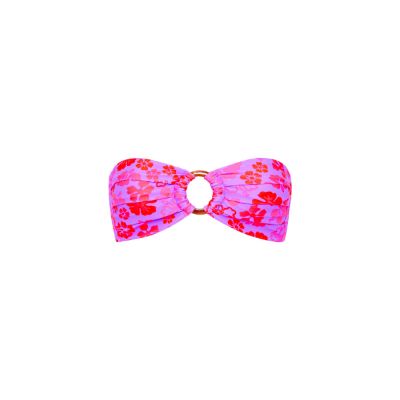 Strapless Bandeau Bikini Top - Cherry Berry sold by Kulani Kinis