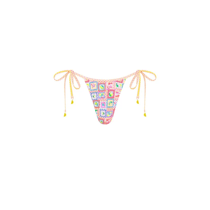 Micro Thong Tie Side Bikini Bottom - Citron Coast sold by Kulani Kinis