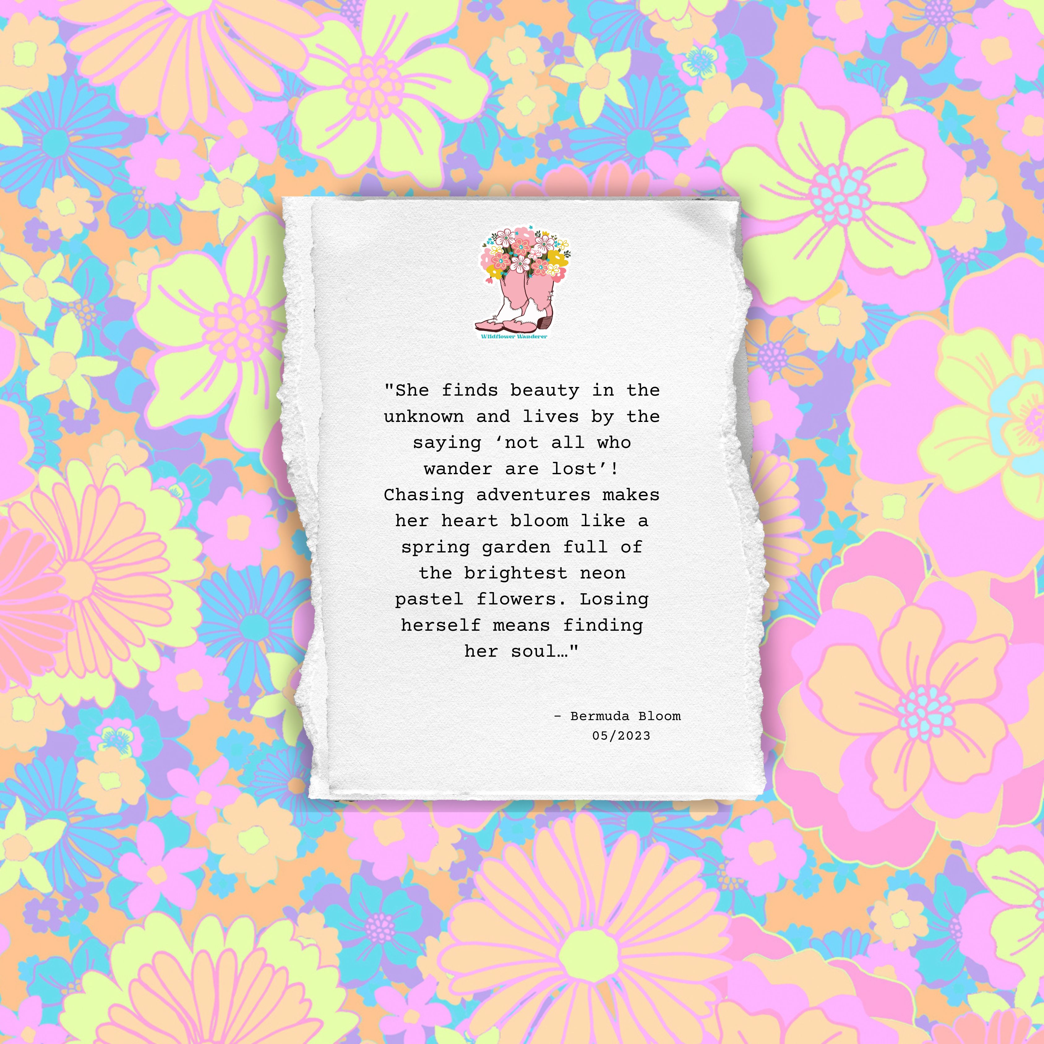 Padded Bralette Bikini Top - Bermuda Bloom sold by Kulani Kinis product image thumbnail 7