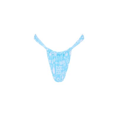 Ruched Thong Bikini Bottom - Cloud Kisses sold by Kulani Kinis