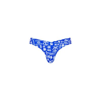Cheeky V Bikini Bottom - Caribbean Blues sold by Kulani Kinis