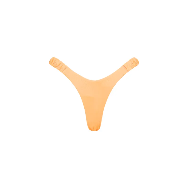 Retro Y Thong Bikini Bottom - Mango Ribbed sold by Kulani Kinis