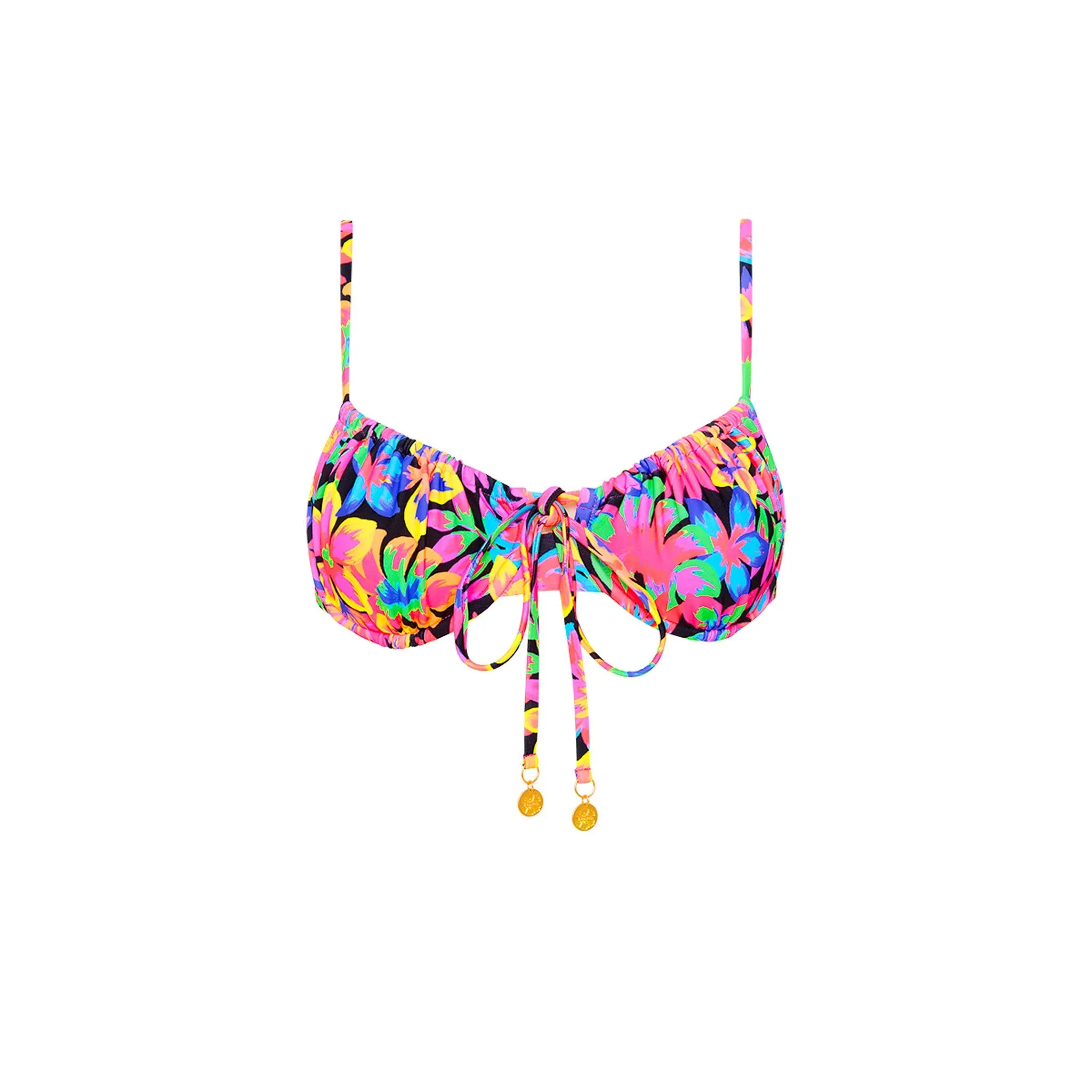 Ruched Underwire Bra Bikini Top - Disco Doll sold by Kulani Kinis