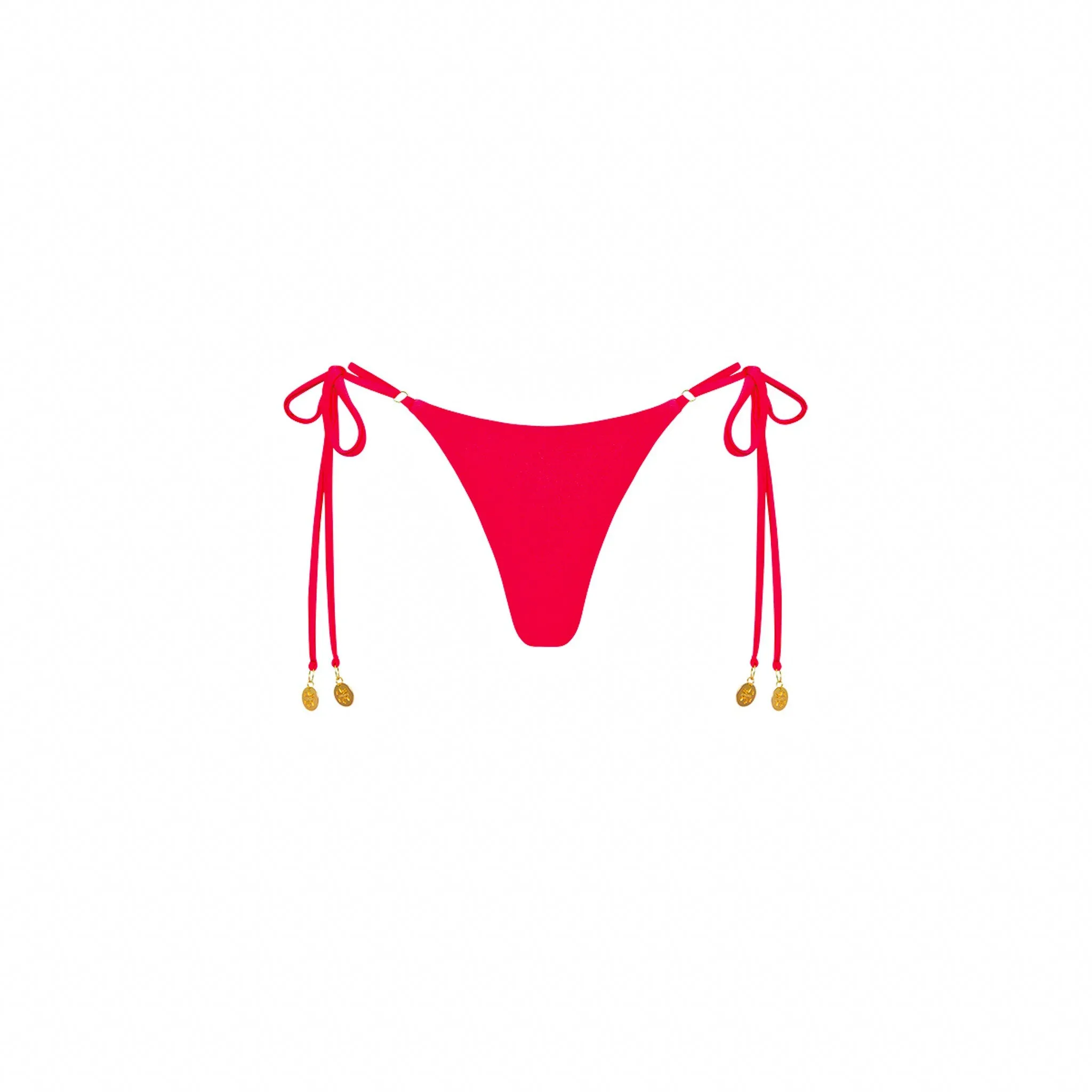 Thong Tie Side Bikini Bottom - Neon Rose sold by Kulani Kinis