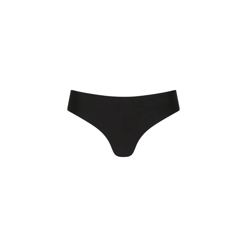 Mid-Rise Brazilian Bikini Bottom - Moonlight Black sold by Kulani Kinis