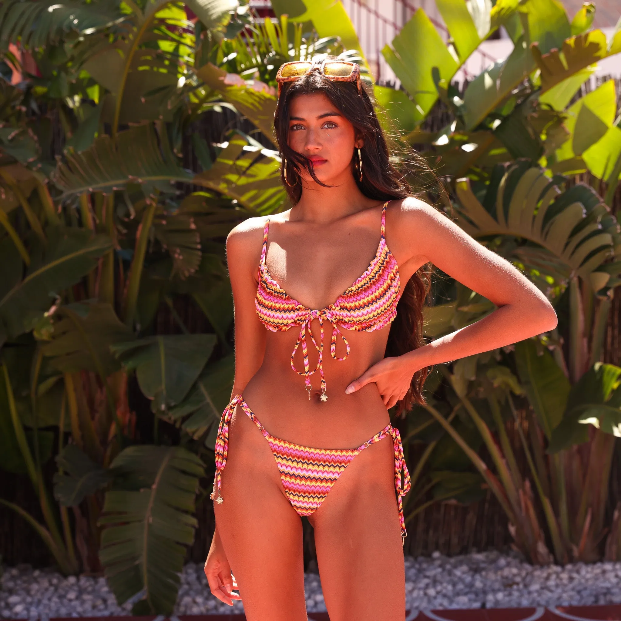 Thong Tie Side Bikini Bottom - Midnight Moon sold by Kulani Kinis product image thumbnail 3